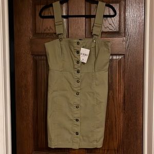 Olive Green Mini Dress